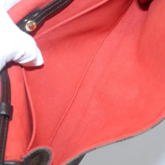 LOUIS VUITTON Damier Ebene Pochette Twin GM Shoulder Bag SPO N51851 Auth - Picture 3 of 14